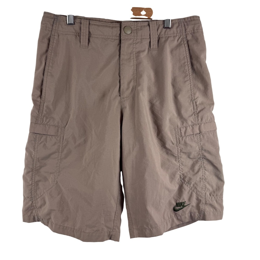 Nike Cargo Shorts Mens Medium Tan Khaki Utility Hiking 209756-235